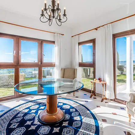 Mountain/sea View 6 Bedroom In Chirokitia Villa